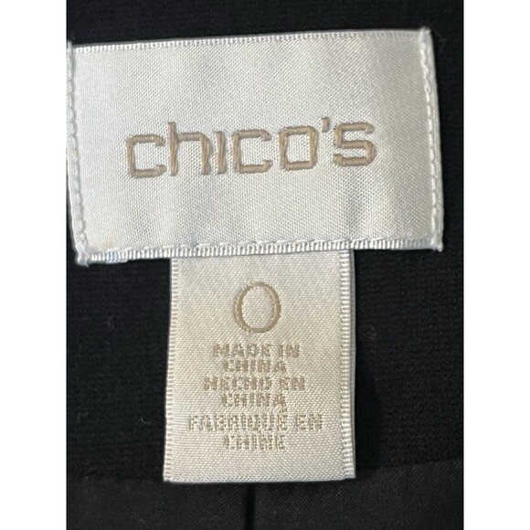 Chicos Travelers Leopard Vegan Leather Jacket Coat Size 0 US Small - Picture 7 of 8